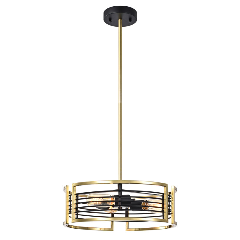 3 - Light Drum Chandelier