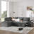 [VIDEO] 107'' Modular Sectional Pull-Out Sofa-636721339