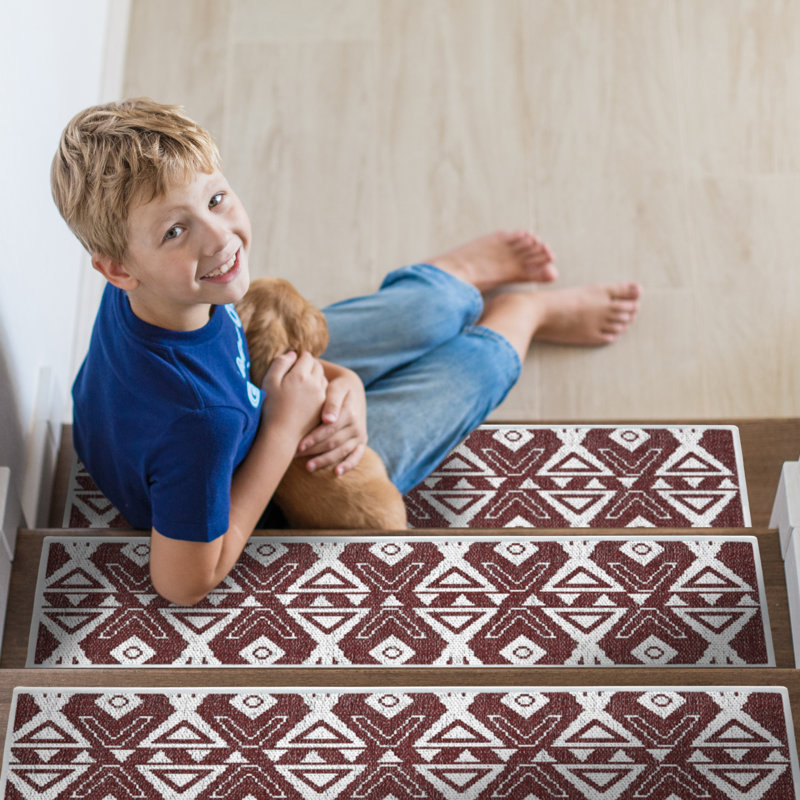 Tapis d'escalier Poultney, Marron