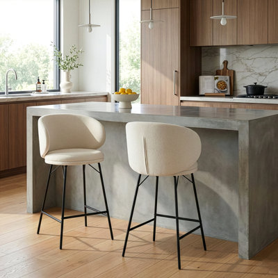 Lemonica Boucle Counter & Bar Stool