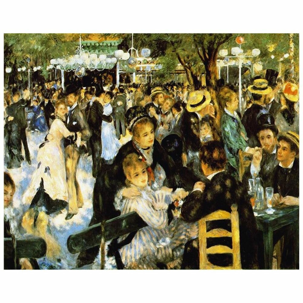 Leinwandbild Bal du moulin de la Galette von Pierre-Auguste Renoir