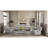 Contour Arms Manual Recliner Transitional Style Light Gray Finish High Density Foam Wide Seat Primary Living Room-1184199259