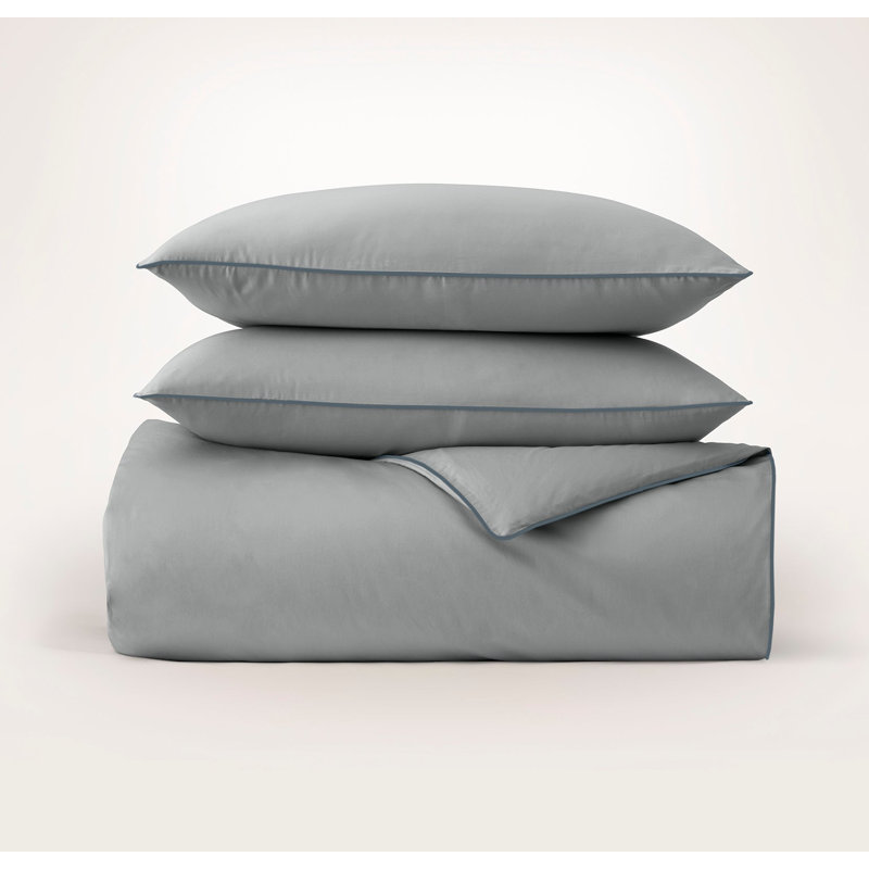 Signature Embellished Duvet Set, King;Cal King, Shore;Bluestone