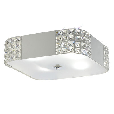 Vanburen Crystal & Glass Flush Mount