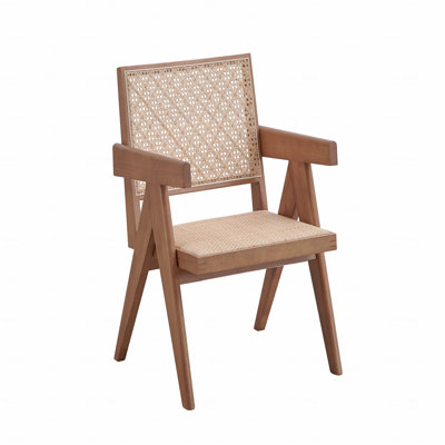 Chaise d'appoint en rotin et finition naturelle