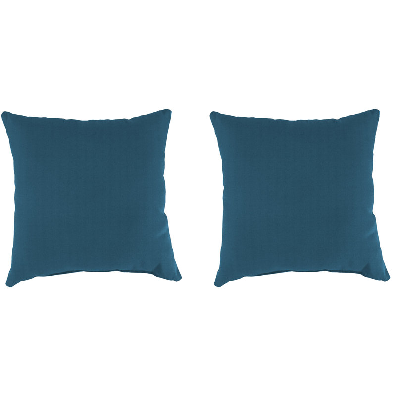 Sunbrella Outdoor Throw Pillow, Legion Blue