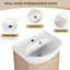 Ensemble de meuble-lavabo mural simple 18,13 po avec plateau en céramique Briyanah