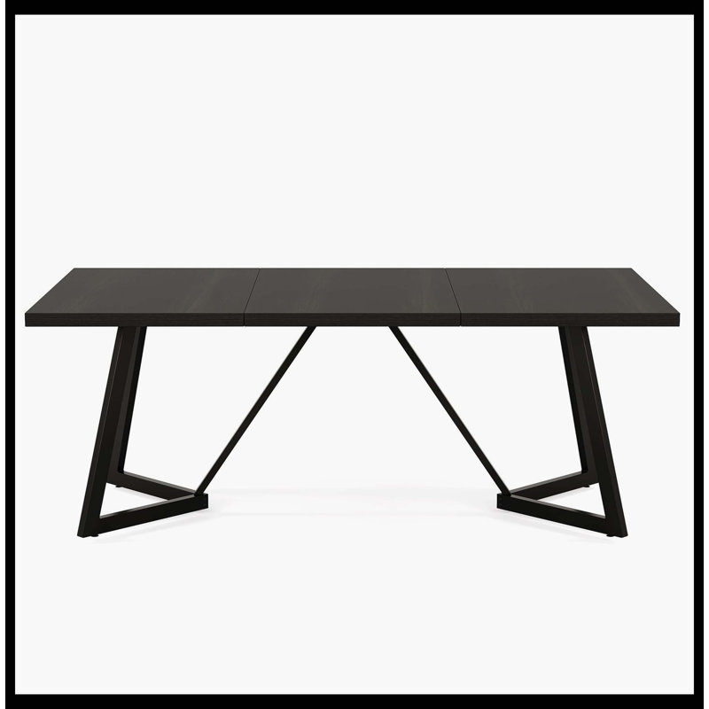 70.8" Dining Table, Modern Rectangular Kitchen Table For 6-8