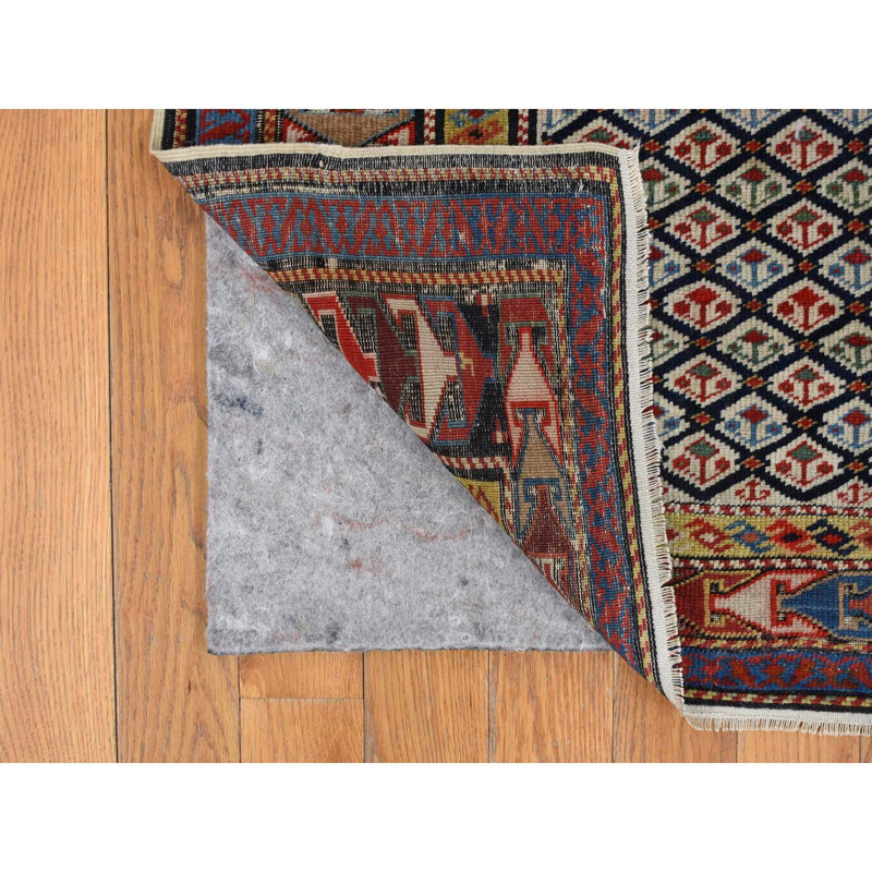Carleon One-of-a-Kind Rectangle 3'1" X 6' 1910s Wool Area Rug Ivory