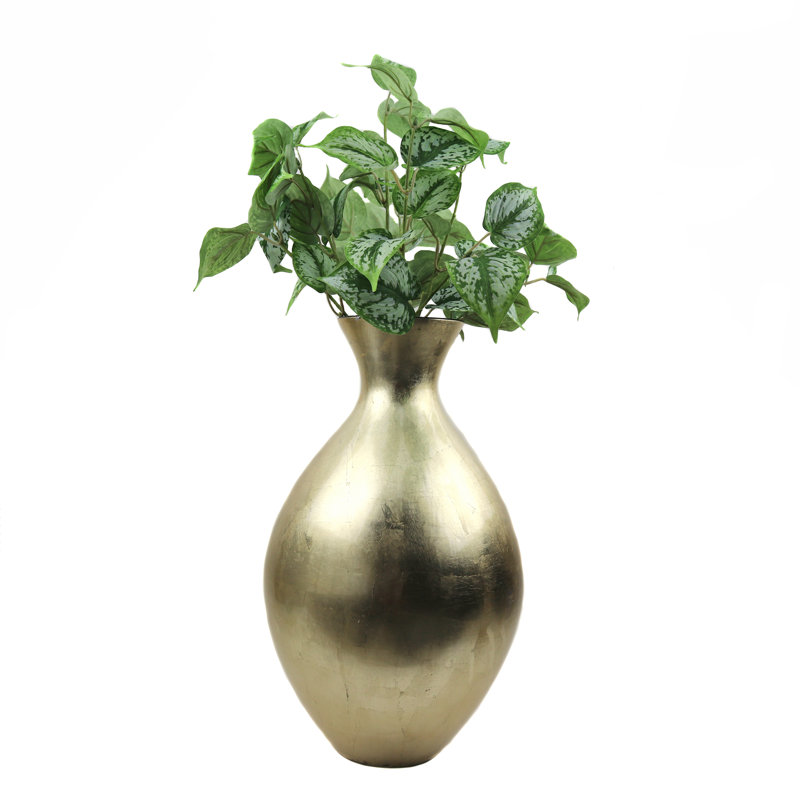 Vase de table en céramique 19 po Regal Gold