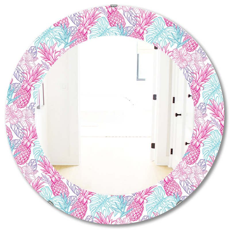 Miroir mural Tropical Mood, H 31,5 po x l po