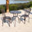 Ambroziu 2 - Person Metal Patio Dining Set with Round Table