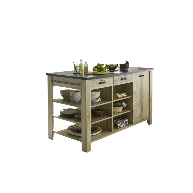 93cm Kitchen Pantry, Natural