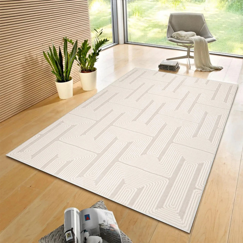 Geometric Indoor / Outdoor Area Rug, Rectangle 200 x 290 cm