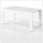 Ensemble de conversation de patio 3 pièces en aluminium 3 pièces, canapé d'extérieur 5 places avec coussins gris clair épais et structure blanche et table basse-821615562