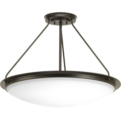 Vanderhoff Glass Semi Flush Mount