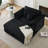 47.24" Corduroy Upholstered Sofa With Storage Ottoman-976076562