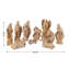 Ensemble de 10 figurines de crèche en résine bronze-1689805035