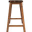 2 tabourets de comptoir à hauteur de comptoir pour petits espaces, surface noyer - rustique, centré, 2