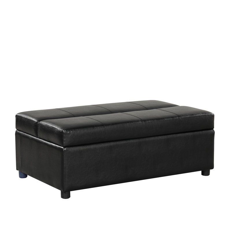  Lit simple escamotable avec repose-pieds pliant avec matelas, lit d'invité convertible compact pour le salon ou la chambre à coucher, 