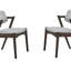 Ensemble de chaises de salle à manger de style Mid-Century moderne 2 pièces