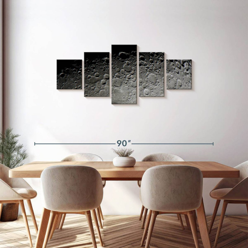 Moon Surface, 30" H x 68" W