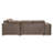 Beverly Modern Sofa Acoose Sleeper Sectional Sofa W/2 Pullout Stools, Fabric