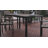 Sharondale Commercial Grade 55" x 31" Outdoor Dining Table with Faux Teak Poly Slats and Metal Frame-326320240