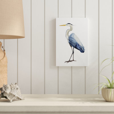 «Seabird Heron I», peinture sur toile