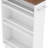 20-Inch Slim 4-Tier Rolling Utility Cart with Wheels, Narrow Kitchen and Bathroom Storage Organizer, Mobile Shelving Unit for Small Spaces-752595927