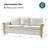 Terren 81" W Linen Striped Sofa -350112748