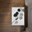 Grayscale Branch Round Leaf Door Mat | Monochrome Home Decor