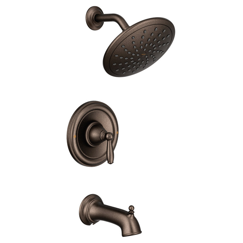 Moen Brantford Eco-Performance Posi-Temp Tub and Shower Trim Kit, Valve Required, Oil Rubbed Bronze
