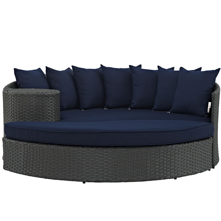 Modway Stopover Outdoor Patio Daybed, Canvas Navy Sunbrella® Canvas