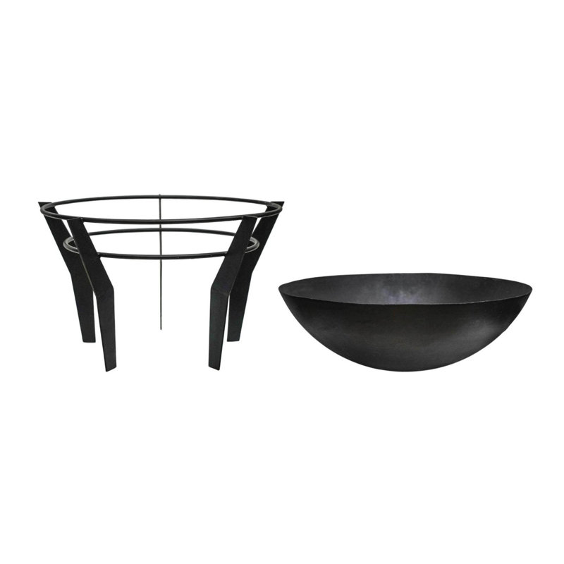 Round Steel Wood Burning Fire Pit