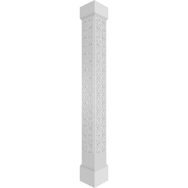 Colonne à motif cachemire carré non fuselé Craftsman Classic avec mission Capital et base Mission