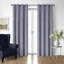 Walker Check Indigo/Ivory Cotton Grommet Top Drapery Panel Set of 2-524741174
