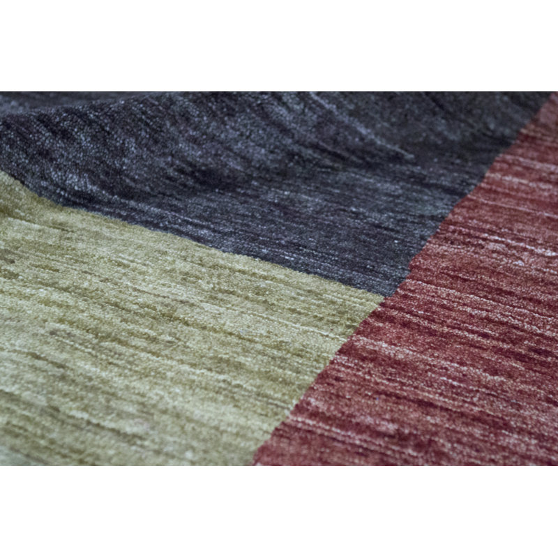 Gabbeh Wool Striped Area Rug