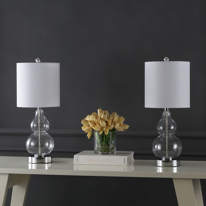 Ersell Metal USB Table Lamp, Clear