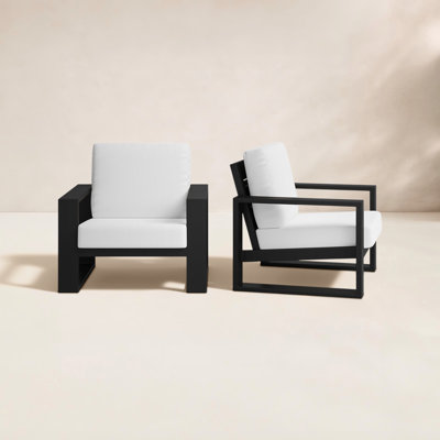 Aluminum Outdoor Lounge Chair , Sunbrella® Cushions Included