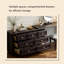Coiffeuse 47,24 "en bois massif noir avec miroir