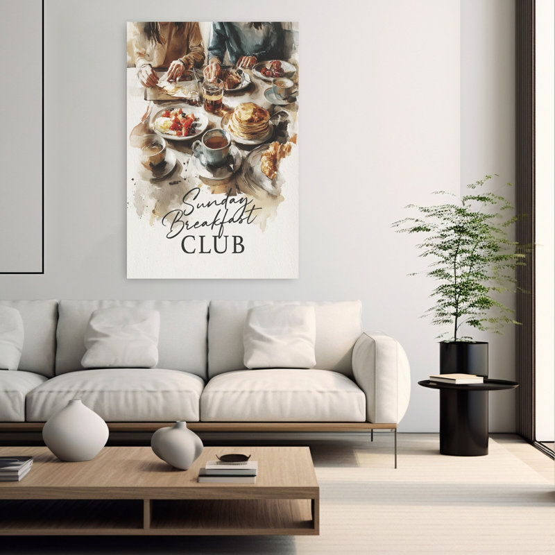 Sunday Breakfast Club by Andreas Magnusson - Wrapped Canvas Print, 152.4 cm H x 101.6 cm W