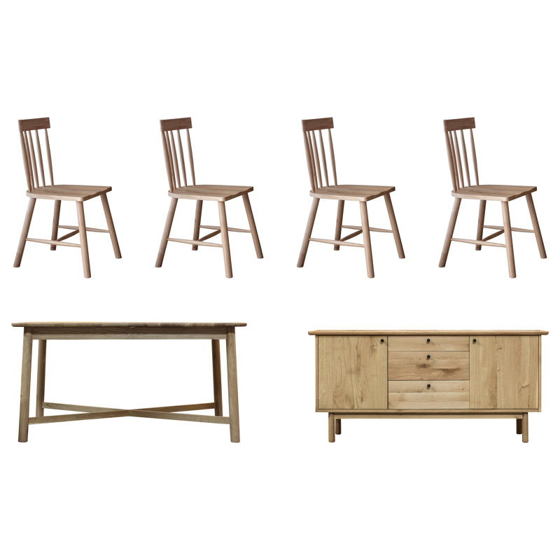 Raphael Solid Wood Dining Set