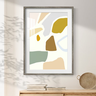 PastelSplotchesIIPremiumGalleryWrappedCanvas-Framed Print