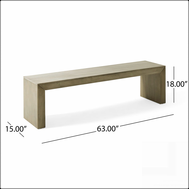 Acacia Wood Dining Bench