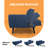 Kennidee Twin 74.41'' Upholstered Convertible Sofa-1018462026