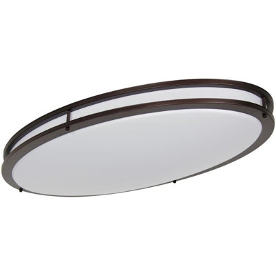 32" LED Flush Mount Oval Ceiling Light Fixture
