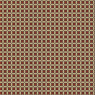 Tapis brun à motif géométrique