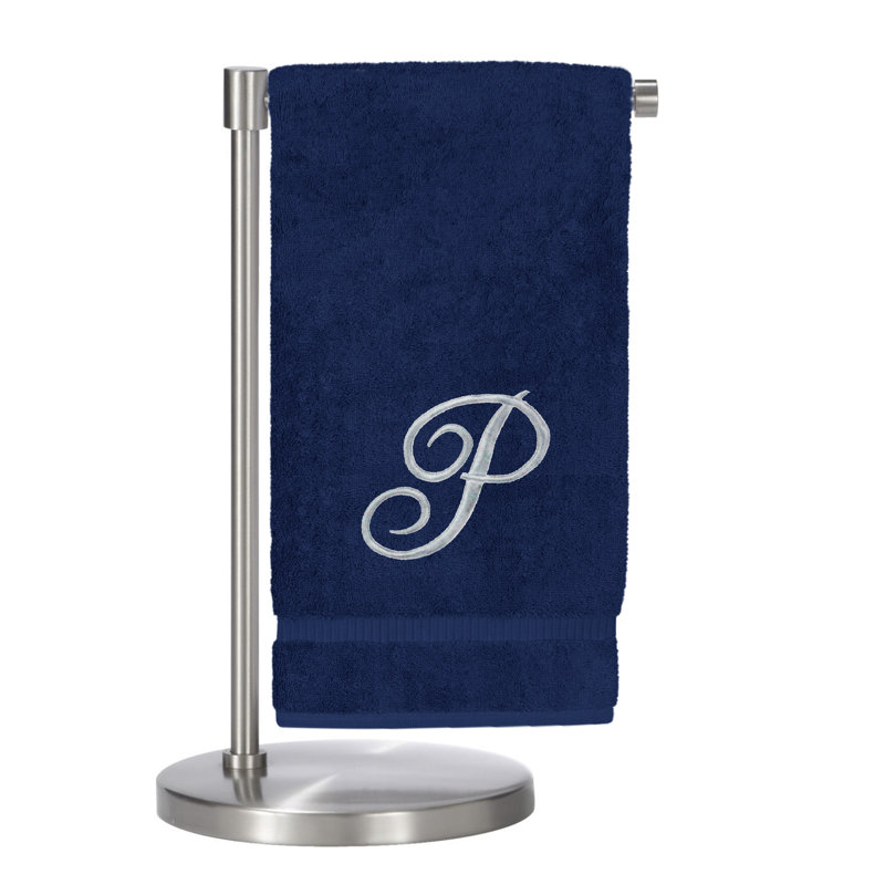 Super Plush Bath Towel, Navy/Silver, P