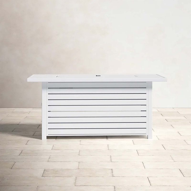Table de foyer d'extérieur en acier au propane / gaz naturel avec couvercle